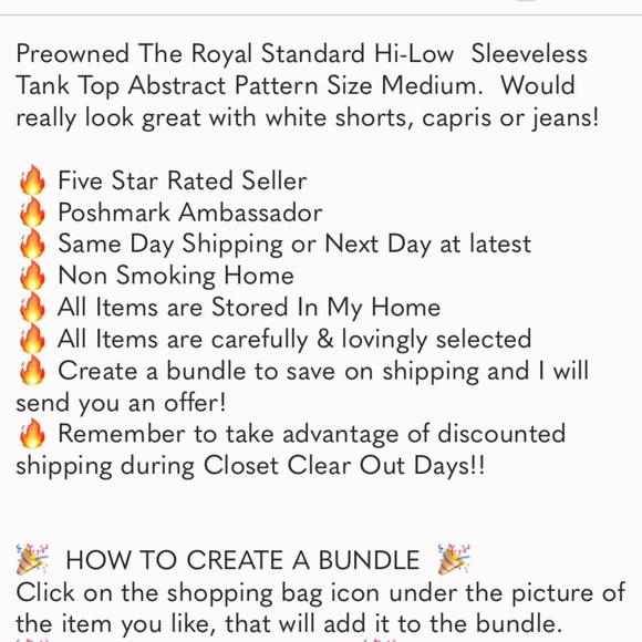 The Royal Standard Hi-Low Sleeveless Tank Top Aztec Abstract Pattern Size Medium - Picture 8 of 8